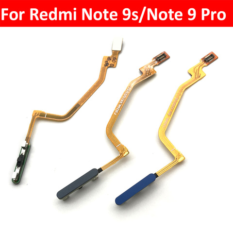 Home Button FingerPrint Touch ID Sensor Flex Cable Ribbon For Xiaomi Redmi Note 9 Pro / Note 9s  Replacement Parts ► Photo 1/3