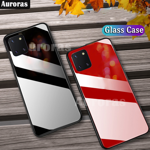 Auroras For Samsung Galaxy Note 10 Lite Case Tempered Glass Hard Back Cover For Samsung Note Lite S10 A31 M21 A51 A71 M31 Case ► Photo 1/6