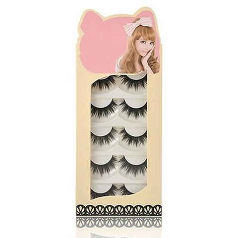 5 Pairs Makeup Lady Thick Long Natural Looking False Eyelashes Fake Eye Lashes false eyelashes fake lashes eyelash extension ► Photo 1/4