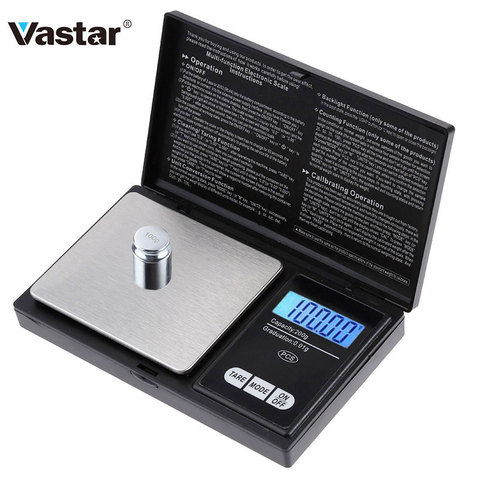 Vastar High precision 0.01g Digital kitchen Scale Jewelry Gold Balance Weight Gram LCD Pocket weighting Electronic Scales ► Photo 1/6