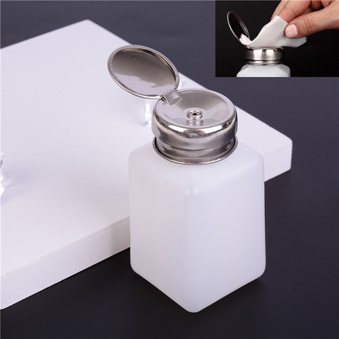 1Pc Nail Polish Remover Cleanser Dispenser Empty Acetone Pump Bottle Container ► Photo 1/6