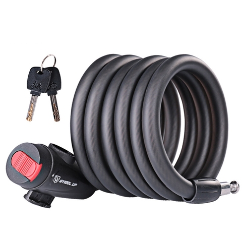 Bike Lock 1.2m 1.8m Anti Theft Bicycle Accessories Portable Bicycle Wirerope Lock For MTB Road Motorcycle Convenient and Swift ► Photo 1/6