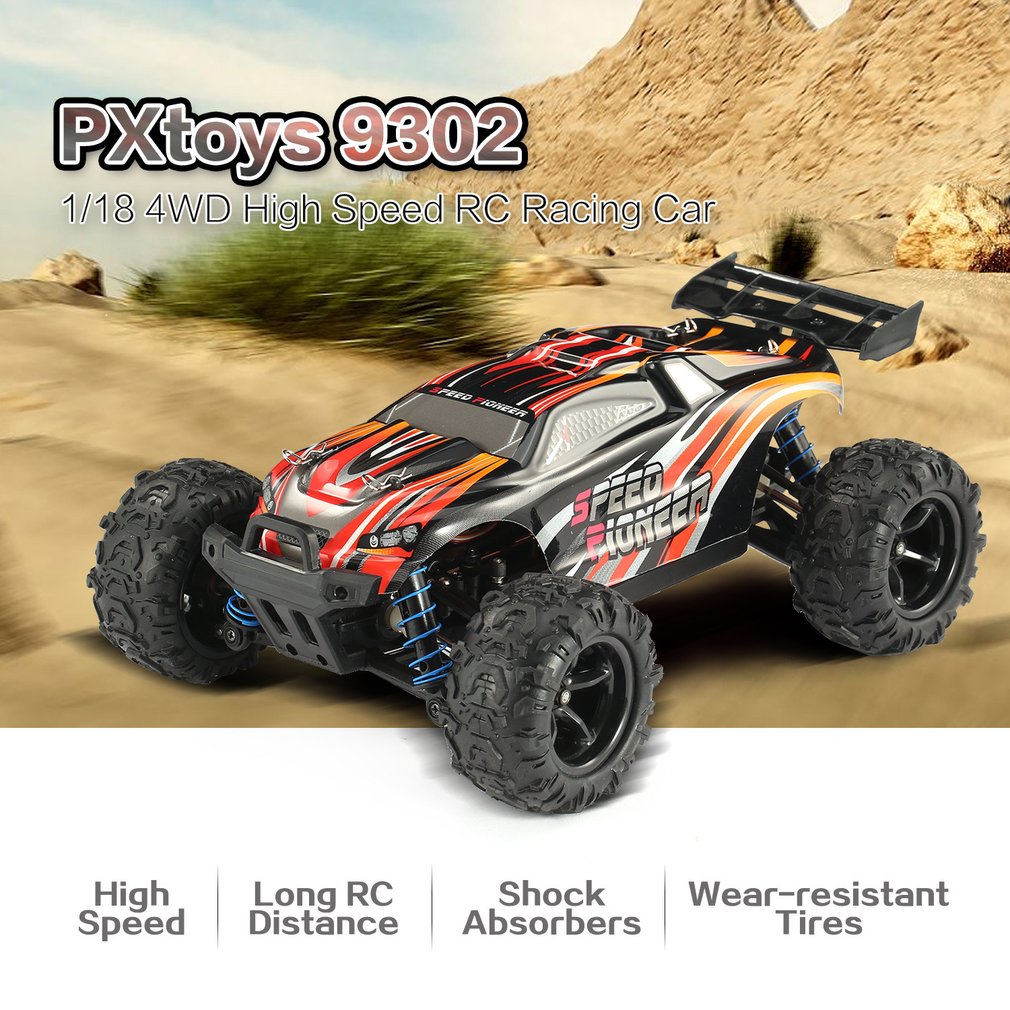 PXtoys 9302 1/18 2.4G 4WD High Speed Racing RC Car Off-Road Truggy Vehicle RTR 