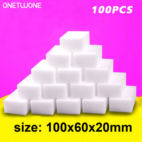 100PCS Melamine Sponge Magic Eraser Sponge Household Items Cleaner Cleaning Sponge For Kitchen Bathroom Cleaning Tools ► Photo 1/6