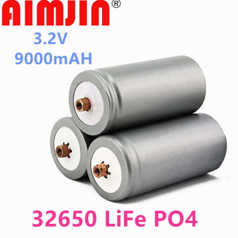 2022 Original Battery 3.2V 32650 Battery 9000mah LiFePO4 Rechargeable Lithium Cell for Electric Bike Battery Pack with Screw ► Photo 1/6