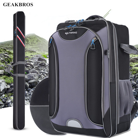 70CM Fishing Bag Chair Rod Lure Tool Storage Fishing Box Bag Waterproof Outdoor Sport Travel Camping Hiking Shoulder Backpack ► Photo 1/6