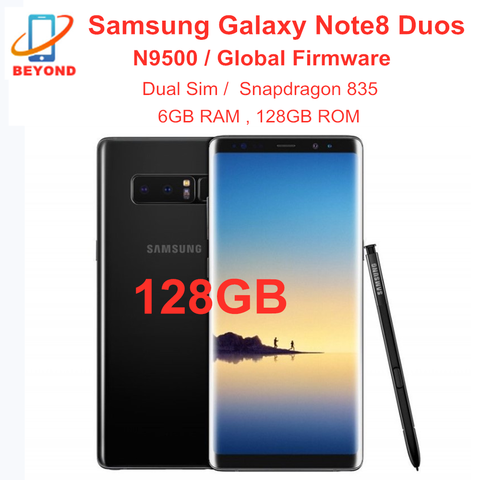 Samsung Galaxy Note8 Note 8 N9500 128GB ROM Mobile Phone Dual Sim 6GB RAM Octa Core 6.3' Snapdragon 835 NFC Cell Phone ► Photo 1/6