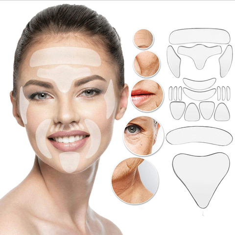 Women Silicone Anti-wrinkle Face Tapes Stickers Facial Lift Up Invisible Pads Skin Care Tools Beauty Eye Wrinkle Removal Patches ► Photo 1/6