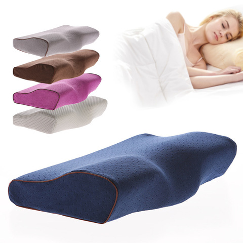 Memory Foam Bedding Pillow Shaped Ergonomic Cervical Pillow Sleeping Comfortable Neck Protection Butterfly Memory Foam Pillow ► Photo 1/6