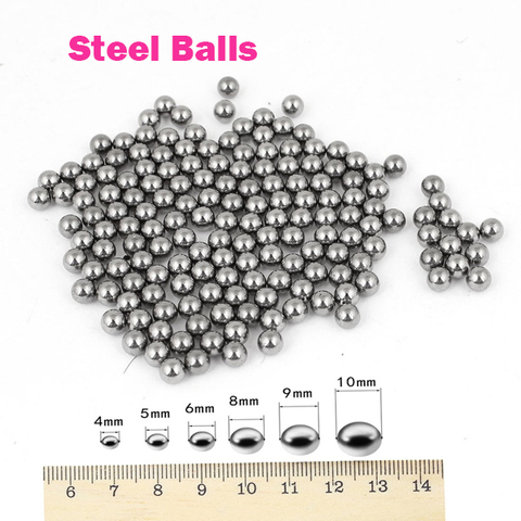 Wholesale Steel Balls Dia 4/5/6/7/8/9/10mm for Hunting Slingshot Stainless Steel Slingshot Steel Ball for Bearing Catapult Bike ► Photo 1/6