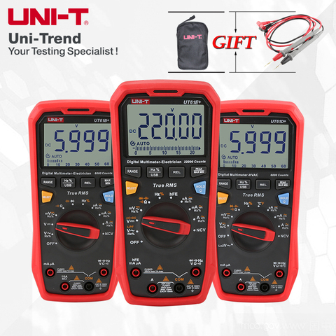 UNI-T UT61E+/B+/C+ Intelligent Digital Multimeter; True RMS high-precision electrician maintenance universal meter ► Photo 1/6