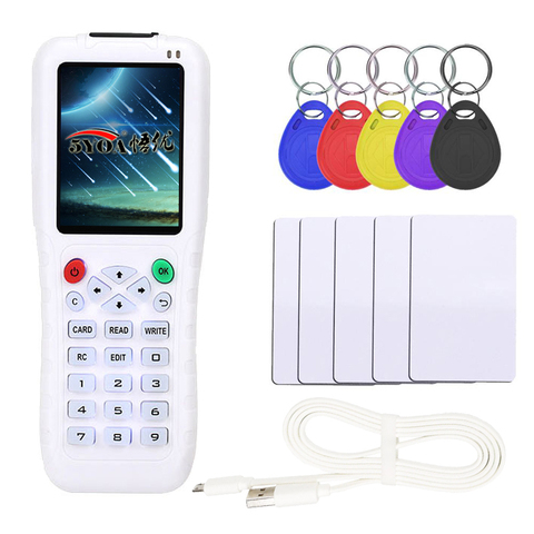 English Version iCopy with Full Decode Function Smart Card Key Machine 3 5 8 RFID NFC Copier IC ID Reader Writer Duplicator ► Photo 1/6