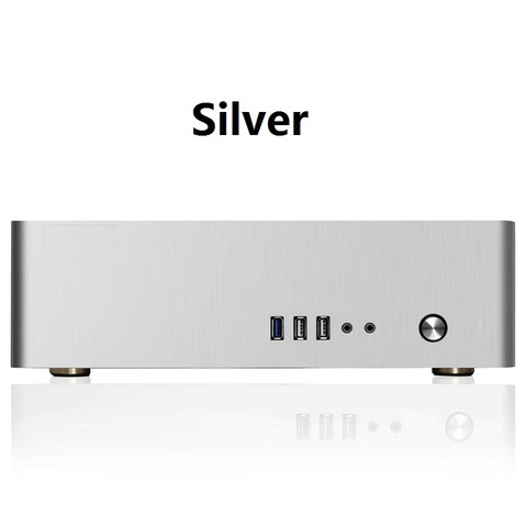 Aluminum Computer Case Support 1U FLEX Power  Horizontal Small HTPC MINI ITX Chassis ► Photo 1/6