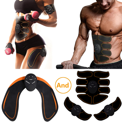 Muscle Stimulator ABS Hip Trainer EMS Abdominal Belt Electrostimulator Muscular Exercise Home Gym Equipment Electrostimulation ► Photo 1/6