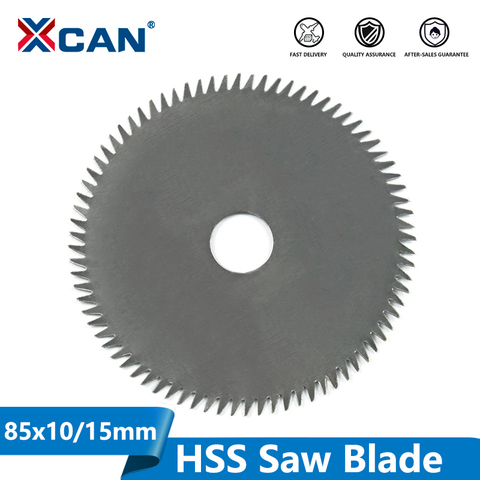 XCAN 1pc 85mm Bore 10/15mm 80Teeth Electric HSS Mini Circular Saw Blade Power Tools Accessories Wood/Metal Cutting Disc ► Photo 1/6