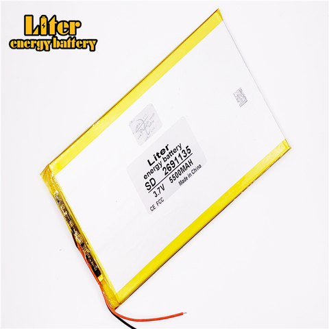 1PCS 10 inch tablet polymer lithium battery 2691135 3.7V high capacity of 5500mah PDA batteries ► Photo 1/4