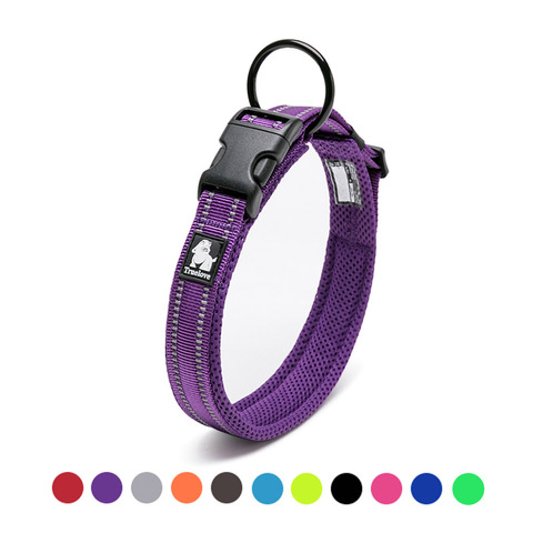 Truelove Adjustable Dog Collar Nylon Mesh Padded Pet Collar Reflective for Dog Training Outdoor Comfortable Dog Necklace for Pet ► Photo 1/6