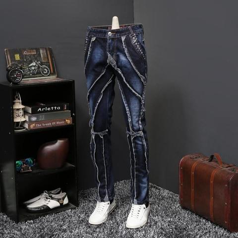 2022 Autumn Jeans Male Personality Self-cultivation Directly Canister Long Pants Tide Brand Designer Jeans Erkek Jean Pantolon ► Photo 1/6