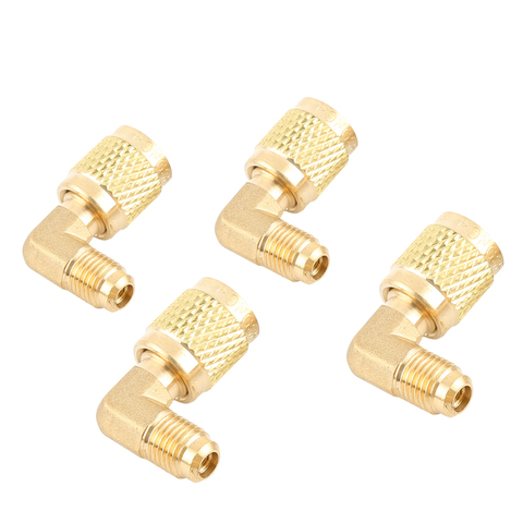 Brass Fitting R410A Adapter Charging Hose Pump for Refrigerant HVAC Mini Split Air Conditioners 1/4 Male to 5/16 Female R410 ► Photo 1/6