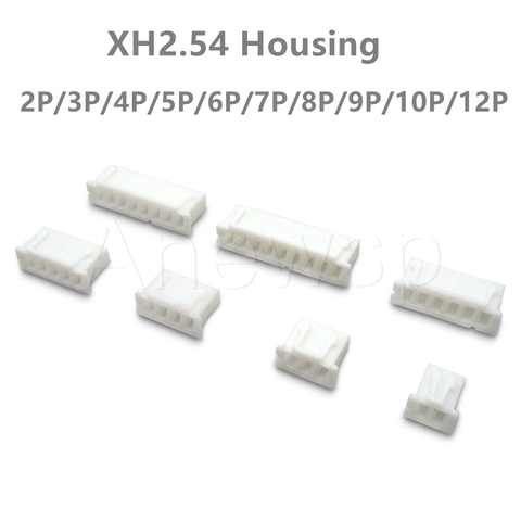 50PCS XH2.54 Connector Leads Header Housing 2P 3P 4P 5P 6P 7P 8P 9P 10P 12Pin  2.54mmPlastic shell 2.54mmPitch XH For PCB jst ► Photo 1/4