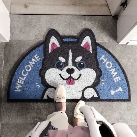 Cartoon Sand Scraping Dust Door Entrance Mat Hallway Kitchen Bath Non-slip Rug Dust Removal Carpet Wire Loop Footpad Doormat ► Photo 1/6