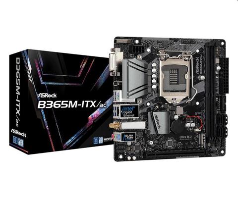 ASRock B365M-ITX/ac For Intel LGA 1151 Socket SATA 6Gb/s Ultra M.2 Interface USB 3.1 DDR4 Mini ITX Desktop Mainboard ► Photo 1/5