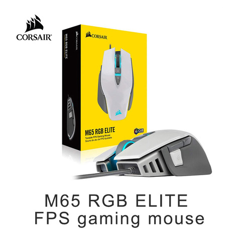 CORSAIR M65 RGB ELITE Tunable FPS Gaming Mouse, Backlit  LED, 18000 DPI, Optical (CN version) ► Photo 1/6