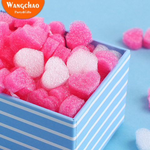 50pcs/bag Gift Box Fluffy Slime Filler Sludge Clay Pink Heart Love Beads Foam Strip Slime DIY Wedding Favors Flower Box Filler ► Photo 1/6