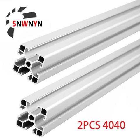 2PC 4040 Aluminum Profile European Standard Anodized Extrusion 100mm-2000mm Length Linear Rail 300 600 800mm For CNC 3D Printer ► Photo 1/6