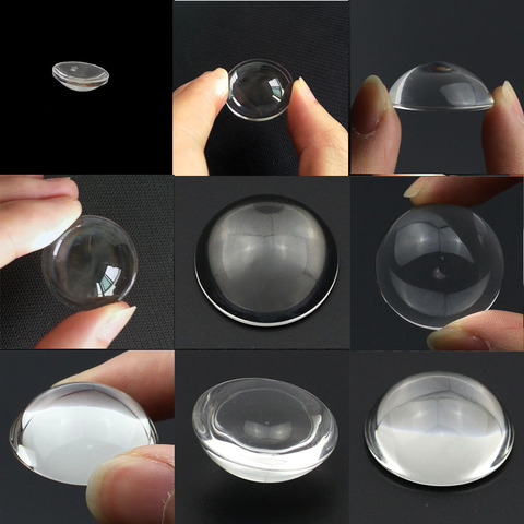 2 pcs Diameter 6mm 8mm 10mm 12mm 14mm 15mm 16mm 18mm 20mm 25mm 30MM optical lenses photics Glass Plano convex Lens No edge Glass ► Photo 1/6