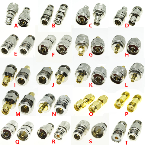 N Male Female To BNC SMA RPSMA UHF N PL259 SO-239 male female RF Connector Adapter Test kit ► Photo 1/1