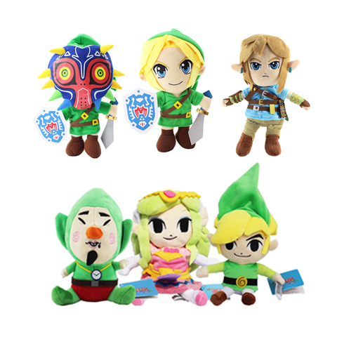 6 styles New Arrival  Zelda Plush Toys Cartoon Link Boy With Sword Soft Stuffed Doll ► Photo 1/6