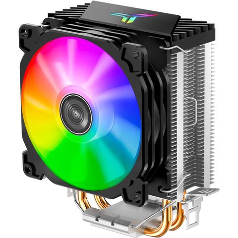 Jonsbo CR1200 2 Heat Pipe Tower CPU Cooler RGB 3Pin Cooling Fans Heatsink 9cm color soft light fan PU Cooler Streamer radiator ► Photo 1/6