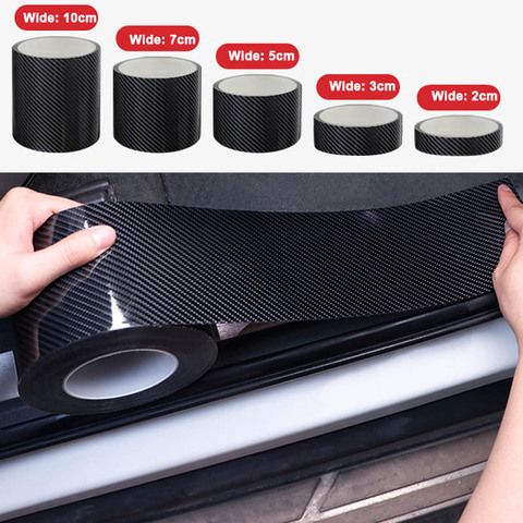 5D Carbon Fiber Nano Glue Car Sticker Protector Film Door Edge Protective Car Trunk Door Sill Full Body Sticker Vinyl Accessory ► Photo 1/6