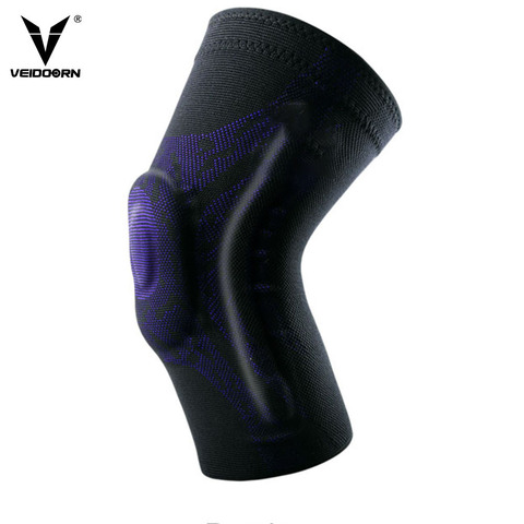 Veidoorn a pena 1 Pcs Esportes Homens Joelheira Pressurizado Suporte Elastic Knee Pads Brace Protector Engrenagem Da Aptidão ► Photo 1/6