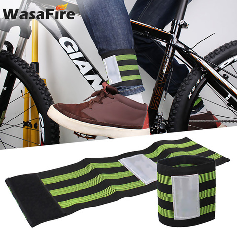 1 Pair Cycling Trouser Bandage Road Mountain Bike Pants Band Leg Strap Bike Adjustable Riding Night Warning Equipment ► Photo 1/6