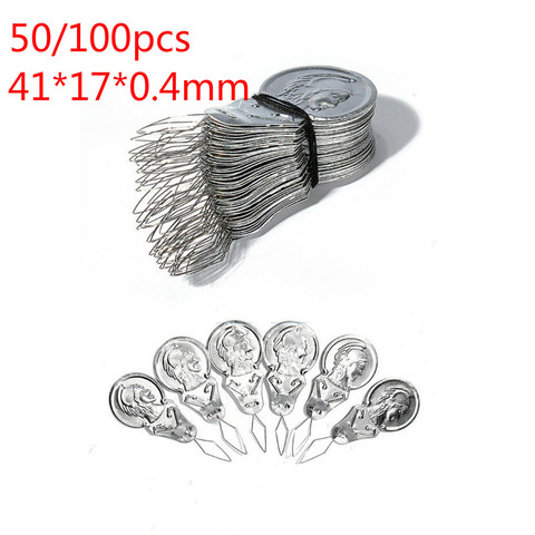 Needle Threaders 50Pcs/100Pcs Hot Sliver Bow Wire Needle Threader Hand Machine Sewing Stitch Insertion Tool ► Photo 1/5