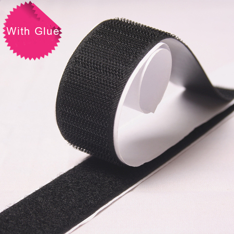 Velcros Adhesive Black White Magic Tap Self Adhesive Velcros Hook Loop Fastener Nylon Sticker Tape Strong Glue 16/20/25/30mm*1M ► Photo 1/6