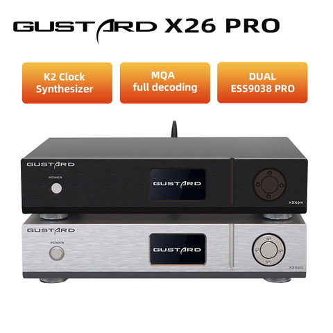 Gustard DAC-X26PRO MQA DAC ESS9038 PRO*2 Bluetooth 5.0 K2 Clock Synthesizer X26 PRO DSD512 PCM768KHz Decoder ► Photo 1/6