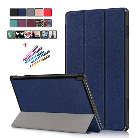 Case For Lenovo Tab M10 tb x505x x505l x505f Case Tri-Fold Leather Magnetic Stand Tablet Funda For Lenovo Tab M10 Case tb-x605f ► Photo 1/6