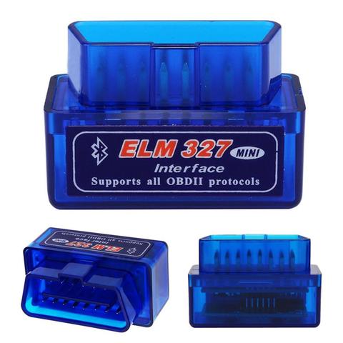 MINI ELM327 Bluetooth V2.1 OBD2 Diagnostic Scanner For Android Windows Torque Symbian OBD-II Protocols ELM 327 Auto Code Reader ► Photo 1/6