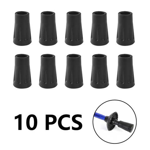 10Pcs Exchange Hiking Pole Replacement Tips Trekking Protector Walking Stick Head Protect Tools ► Photo 1/5