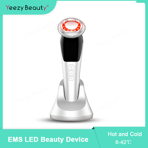 EMS Facial Massager Micro Current Beauty Face Massager Sonic Vibration Wrinkle Remover Hot Cool Ultrasonic Face Lifting Device ► Photo 1/6