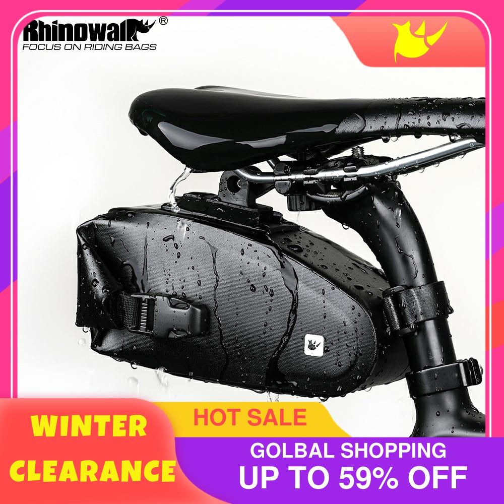 Rhinowalk Rain Bike Bag Bicycle Saddle Bag Reflective Rear Large-Volume Seatpost Mountain Bike an zuo bao Bike Bag Accessories ► Photo 1/6