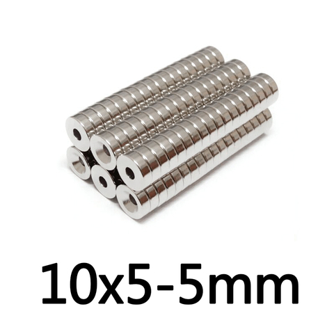 10/20/30PCS 10x5-5mm Stong Neodymium Magnets Disc 10x5 mm Hole 5mm Minor Diameter Magnet Round Countersunk Magnetic 10*5-5mm ► Photo 1/3