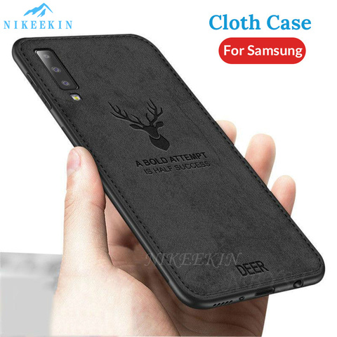 3D Deer Cloth Textrue Bumper Case For Samsung Galaxy M51 A21S A31 M31S A41 A51 A71 5G A11 A01 Core A10 A20 A30 A70 A50 A40 Cover ► Photo 1/6