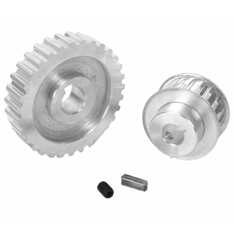 Hot 2Pcs Metal Synchronous Pulley Gear Motor Belt Gear Drive Wheel Gear S/N Cj0618 Mini Lathe Gears , Metal Cutting Machine Gear ► Photo 1/6