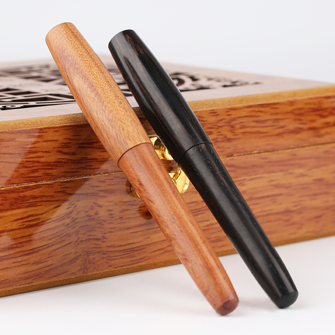 Moonman Natural Handmade Wood Fountain Pen Full Wooden Beautiful Pen EF/F/Calligraphy Bent Nib Fashion Writing Ink Pen Gift Set ► Photo 1/6