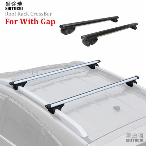 SHITURUI 2PCS 120 Or 135CM Universal Fits Car With Original Roof Rack SUV Roof Rack Crossbars For Kayak Cargoline Snowboarding ► Photo 1/6