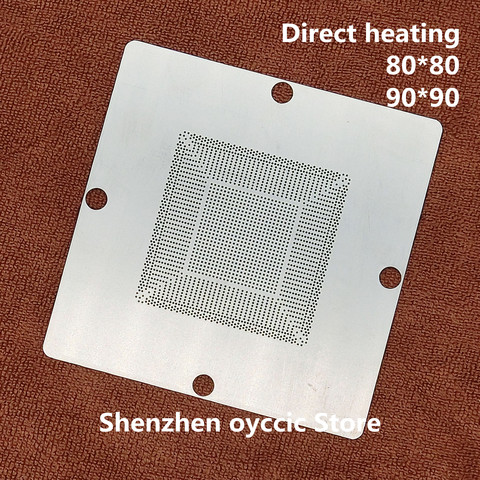 Direct heating 80*80 90*90  X950118  X950118-002  X950118-003  DG5700GDA87IE  DG5700GDA871E  0.5MM  BGA Stencil Template ► Photo 1/5